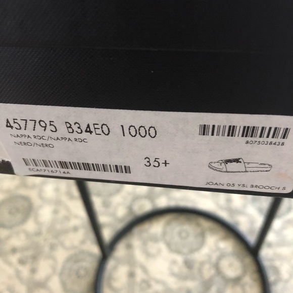 YVES SAINT LAURENT Joan slide sandals - Picture 6 of 9